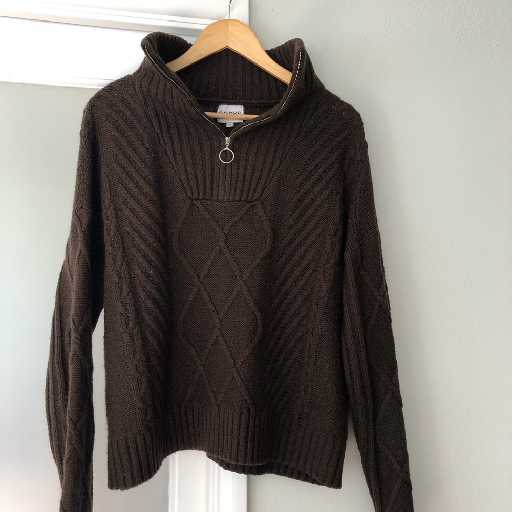 ASOS Dark Brown Turtleneck Sweater